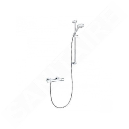 Kludi Logo - Set de douche avec thermostat, barre 600 mm, chrome 6857505-00