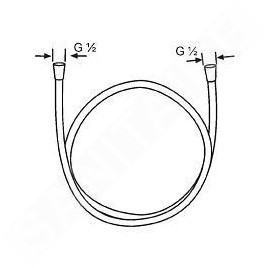 Kludi Flexibles de douche - Flexible de douche Logoflex, 1600 mm, chrome 6105605-00