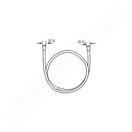 Kludi Flexibles de douche - Flexible de douche Logoflex, 1600 mm, chrome 6105605-00