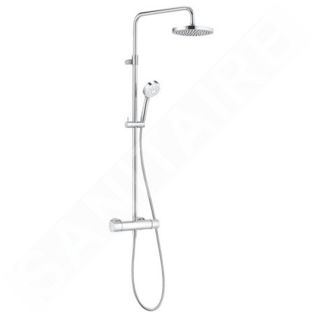 Kludi Logo - Set de douche Dual Shower System avec thermostat, 200 mm, chrome 6809505-00
