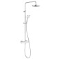 Kludi Logo - Set de douche Dual Shower System avec thermostat, 200 mm, chrome 6809505-00