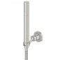 Steinberg 100 - Ensemble de pommeau de douche, support et flexible, nickel brossé 100 1650 BN