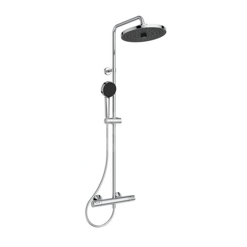 Ideal Standard CeraTherm - Set de douche avec thermostat, diamètre 26 cm, 2 jets, chrome A7210AA