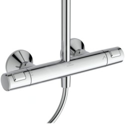 Ideal Standard CeraTherm - Set de douche avec thermostat, diamètre 26 cm, 2 jets, chrome A7210AA