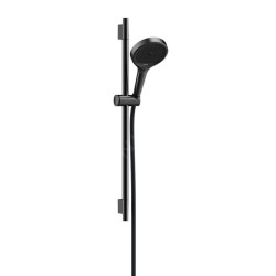 Hansgrohe Rainfinity - Set pomme de douche, barre et flexible, 3 jets, chrome noir brossé 28745340