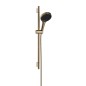 Hansgrohe Rainfinity - Set pomme de douche, barre et flexible, 3 jets, EcoSmart, bronze brossé 28746140