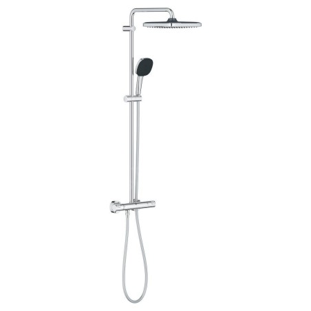 Grohe Vitalio Comfort - Set de douche avec thermostat, 25x25 cm, 2 jets, chrome 26696001