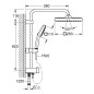 Grohe Vitalio Comfort - Set de douche sans mitigeur, 25x25 cm, 2 jets, chrome 26698001 Grohe Vitalio Comfort - Set de douche sans mitigeur, 25x25 cm, 2 jets, chrome 26698001