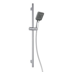 kielle Vega - Set de douche avec mitigeur encastré, 2 sorties, avec accessoires et le corps d’encastrement, chrome 20618SP10