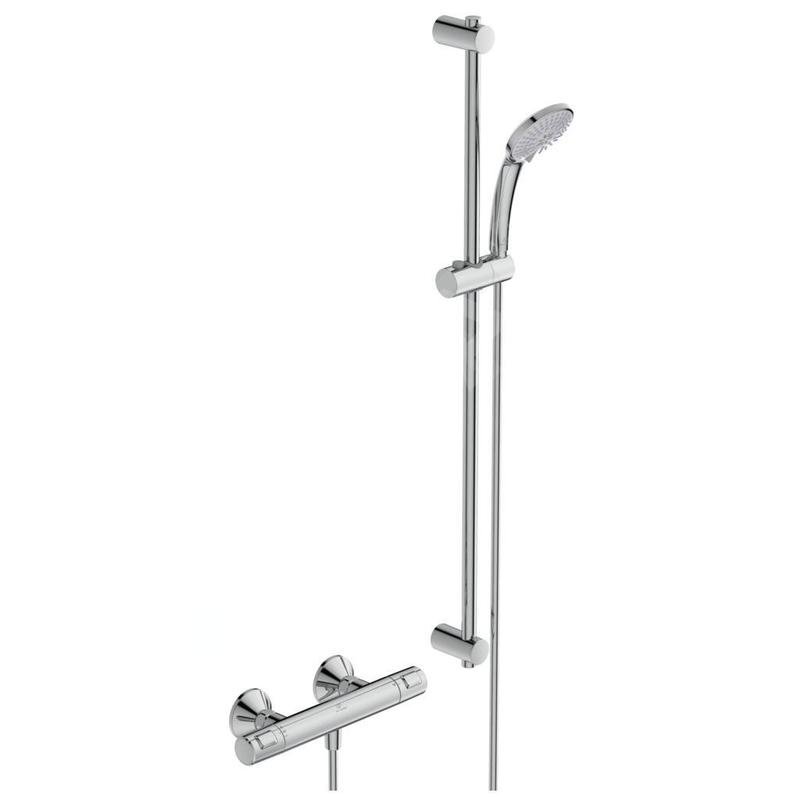Ideal Standard CeraTherm - Colonne de douche T25 avec thermostat, 3 jets, chrome A7204AA
