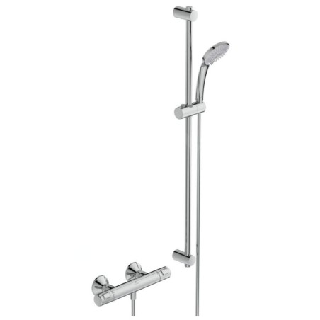 Ideal Standard CeraTherm - Colonne de douche T25 avec thermostat, 3 jets, chrome A7204AA