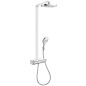 Hansgrohe Raindance Select E - Set de douche Showerpipe 300 avec thermostat, 2 jets, EcoSmart 9 l/min, chrome 27282000