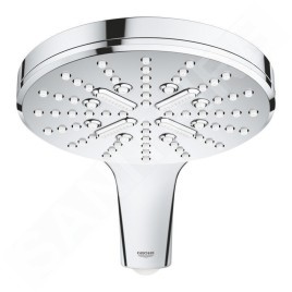 Grohe Rainshower SmartActive - Set de douche de tête 150, 3 jets, barre 600 mm et flexible, blanc chrome 26591000