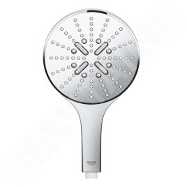 Grohe Rainshower SmartActive - Set de douche de tête 150, 3 jets, barre 600 mm et flexible, blanc chrome 26591000