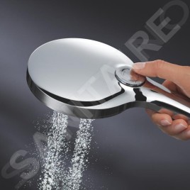 Grohe Rainshower SmartActive - Set de douche de tête 150, 3 jets, barre 600 mm et flexible, blanc chrome 26591000