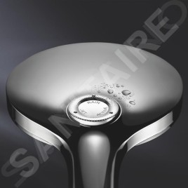 Grohe Rainshower SmartActive - Set de douche de tête 150, 3 jets, barre 600 mm et flexible, blanc chrome 26591000