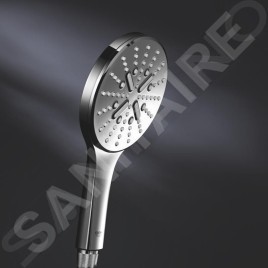 Grohe Rainshower SmartActive - Set de douche de tête 150, 3 jets, barre 600 mm et flexible, blanc chrome 26591000