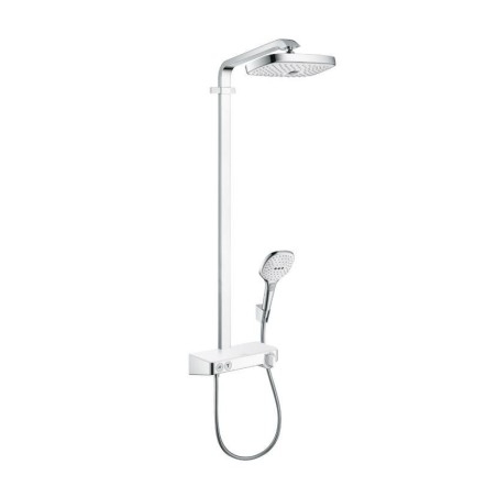 Hansgrohe Raindance Select E - Set de douche avec thermostat ShowerTablet, 300 mm, 2 jets, blanc/ chrome 27126400