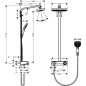 Hansgrohe Raindance Select E - Set de douche avec thermostat ShowerTablet, 300 mm, 2 jets, blanc/ chrome 27126400