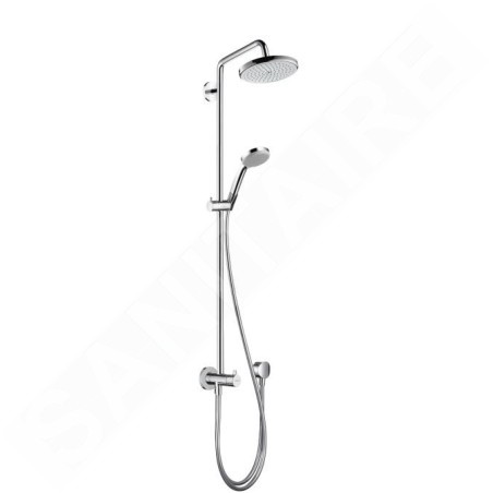 Hansgrohe Croma 220 - Douche de tête, Reno 220 mm, bras de douche 400 mm, 1 jet, chrome 27224000