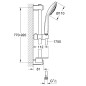 Grohe Euphoria - Set de douche Champagne, chrome 27227001