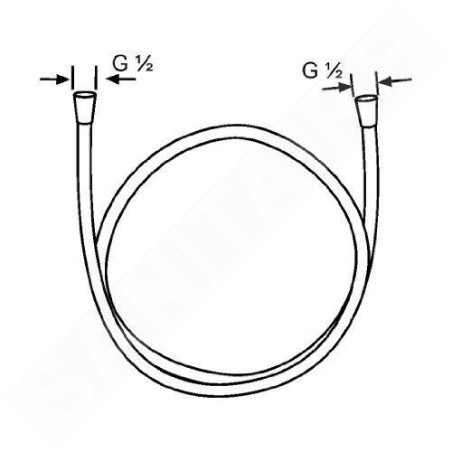 Kludi Flexibles de douche - Flexible de douche SUPARAFLEX SILVER, 1600 mm, chrome 6107205-00