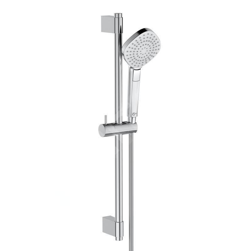 Ideal Standard Idealrain Evo Jet - Set de douche Diamond, barre 600 mm avec douchette, 3 jets, chrome B2234AA