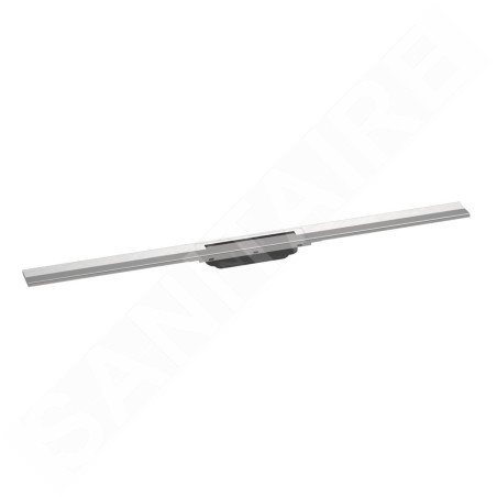 Hansgrohe RainDrain Flex - Caniveau de douche linéaire avec grille en inox 1000, pour montage libre, découpable, inox brossé