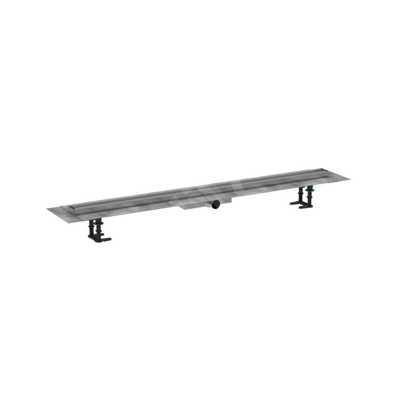 Hansgrohe RainDrain Compact - Caniveau de douche 120 cm pour insertion de carreaux, avec grille 56173000