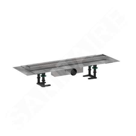 Hansgrohe RainDrain Compact - Caniveau de douche 60 cm pour insertion de carreaux, avec grille 56175000