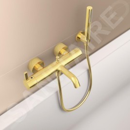 Ideal Standard Idealrain Atelier - Pommeau de douche, Brushed Gold BC774A2