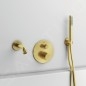 Ideal Standard Idealrain Atelier - Pommeau de douche, Brushed Gold BC774A2