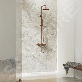 Steinberg 250 - Set de douche avec thermostat, diamètre 200 mm, rose gold 250 2721 RG