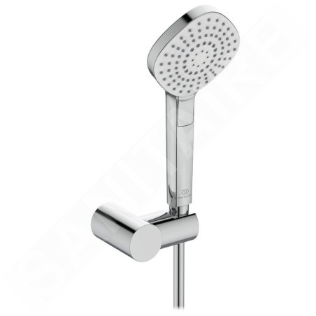Ideal Standard Idealrain Evo Jet - Set de pommeau de douche, 3 jets, support et flexible, chrome B2619AA