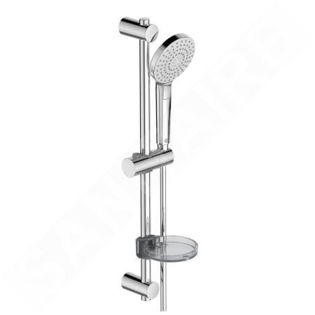 Ideal Standard Idealrain Evo Jet - Set de pommeau de douche, 3 jets, barre et flexible, chrome B2620AA