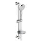 Ideal Standard Idealrain Evo Jet - Set de pommeau de douche, 3 jets, barre et flexible, chrome B2620AA