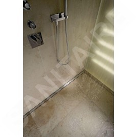 I-Drain Plano - Grille en acier inoxydable pour bac à douche, longueur 1200 mm, acier inoxydable brillant IDRO1200F