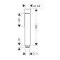 Axor Starck - Pommeau de douche, 2 jets, chrome noir brossé 28532340