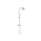 Roca Carmen - Ensemble de douche avec mitigeur, diamètre 216 mm, 1 jet, chrome A5A974BC00