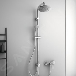 Ideal Standard Idealrain - Ensemble de douche avec inverseur, diamètre 200 mm, 3 jets, chrome A6281AA