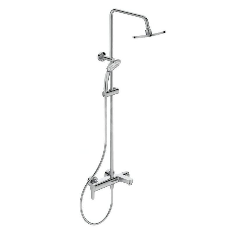Ideal Standard Cerafine O - Ensemble de douche avec mitigeur de baignoire, diamètre 200 mm, 1 jet, chrome BC525AA