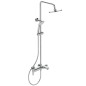 Ideal Standard Cerafine O - Ensemble de douche avec mitigeur de baignoire, diamètre 200 mm, 1 jet, chrome BC525AA