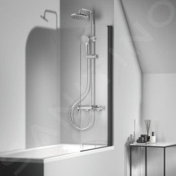 Ideal Standard Cerafine O - Ensemble de douche avec mitigeur de baignoire, diamètre 200 mm, 1 jet, chrome BC525AA