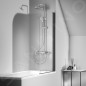 Ideal Standard Cerafine O - Ensemble de douche avec mitigeur de baignoire, diamètre 200 mm, 1 jet, chrome BC525AA