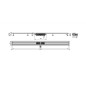 Alcadrain Douchegoten - Caniveau de douche Low 1450 mm, avec rebord pour grille perforée, inox APZ101-1450 Alcadrain Douchegoten - Caniveau de douche Low 1450 mm, avec rebord pour grille perforée, inox APZ101-1450