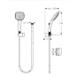 Ideal Standard Idealrain Cube - Set de douche, 1 jet, chrome B0019AA