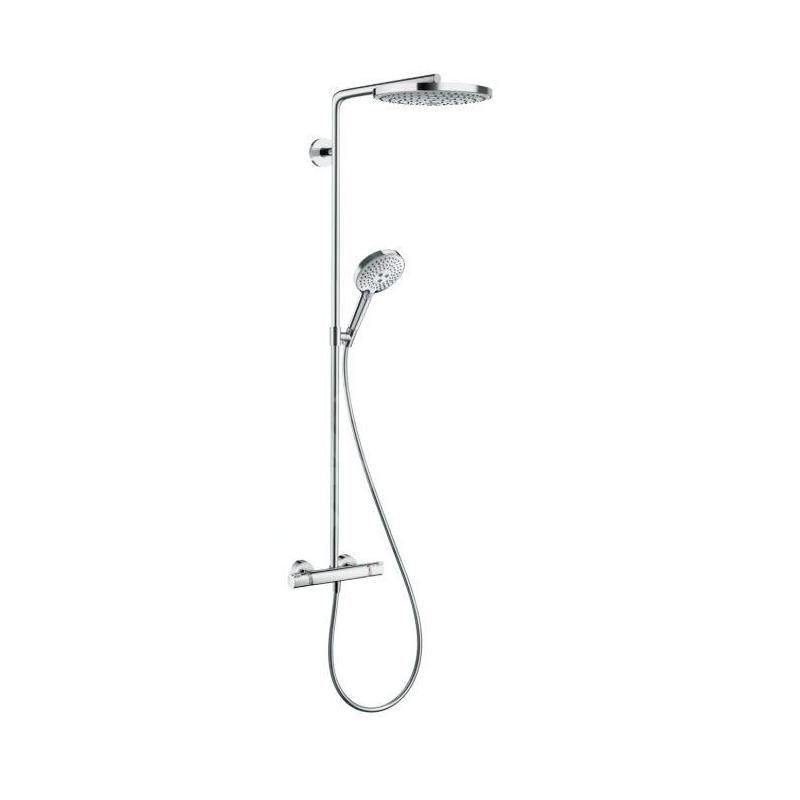 Hansgrohe Raindance Select S - Set de douche avec thermostat, 240 mm, 2 jets, blanc/chrome 27129400 Hansgrohe Raindance Select S - Set de douche avec thermostat, 240 mm, 2 jets, blanc/chrome 27129400