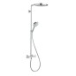 Hansgrohe Raindance Select S - Set de douche avec thermostat, 240 mm, 2 jets, blanc/chrome 27129400 Hansgrohe Raindance Select S - Set de douche avec thermostat, 240 mm, 2 jets, blanc/chrome 27129400