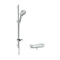 Hansgrohe Raindance Select S - Set de douche avec thermostat, 150 mm, 3 jets, chrome 27037000 Hansgrohe Raindance Select S - Set de douche avec thermostat, 150 mm, 3 jets, chrome 27037000