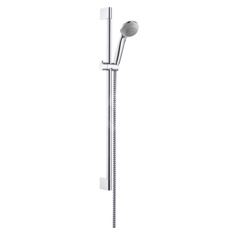 Hansgrohe Crometta 85 - Set de douche Green 1 jet/barre murale Unica’Crometta 0,65 m, chrome 27652000